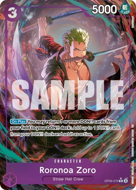 Roronoa Zoro (Alternate Art) - One Piece Card Game card