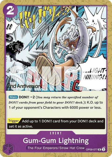 Gum-Gum Lightning - One Piece Card Game card