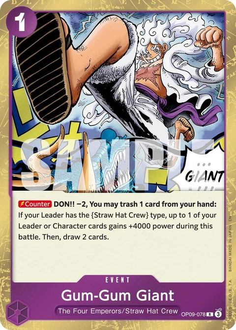 Gum-Gum Giant (Reprint) - One Piece Card Game card