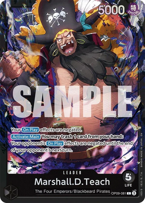 Marshall.D.Teach - One Piece Card Game card