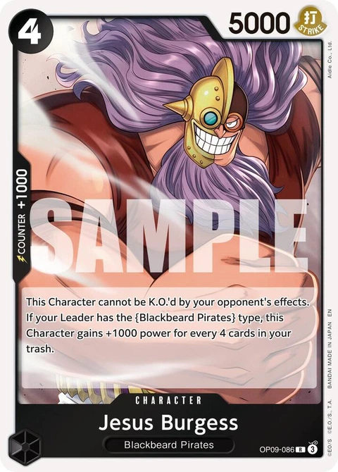 Jesus Burgess (Reprint) - One Piece Card Game card