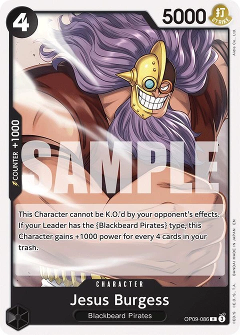 Jesus Burgess (Reprint) - One Piece Card Game card