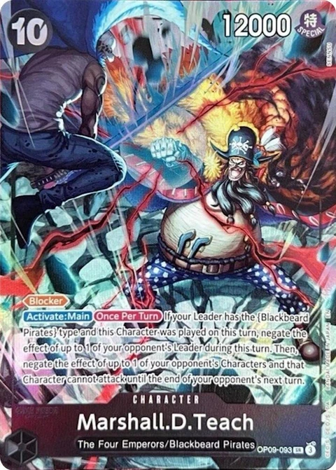 Marshall.D.Teach (English Version 2nd Anniversary Set) - One Piece Card Game card