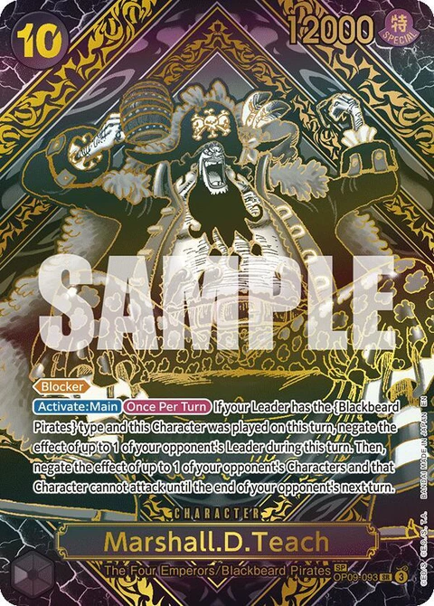 Marshall.D.Teach (SP) (Gold) - One Piece Card Game card