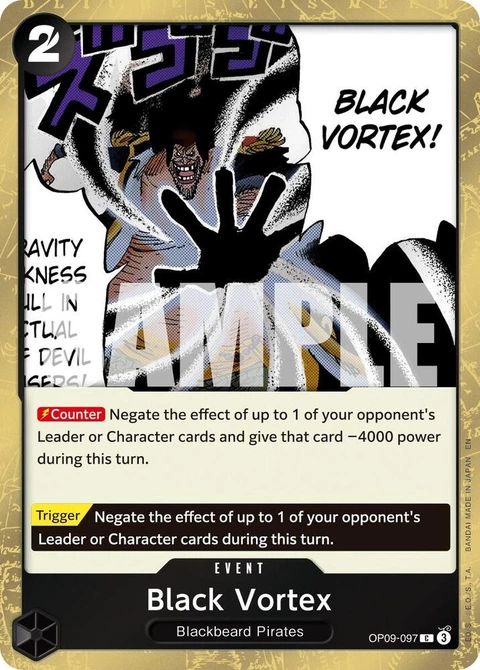 Black Vortex (Pirate Foil) - One Piece Card Game card