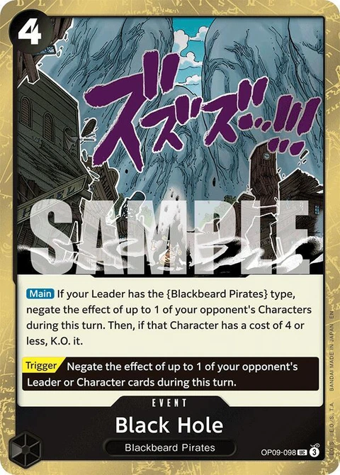 Black Hole (Pirate Foil) - One Piece Card Game card
