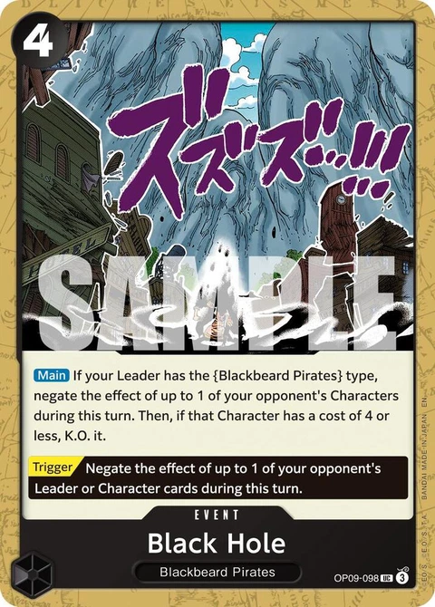 Black Hole (Reprint) - One Piece Card Game card
