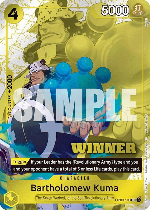 Bartholomew Kuma (Winner Pack 2025 Vol. 4) - One Piece Card Game card