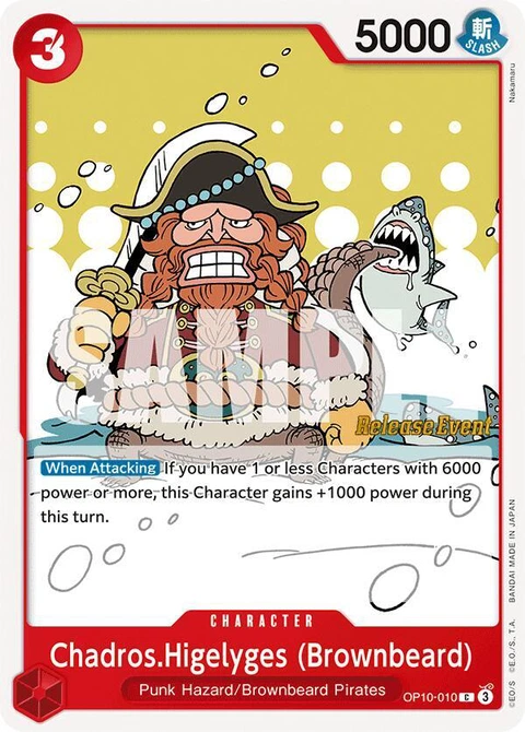 Chadros.Higelyges (Brownbeard) (Brownbeard) - One Piece Card Game card
