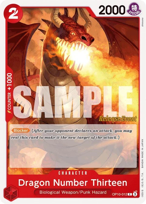 Dragon Number Thirteen - One Piece Card Game card