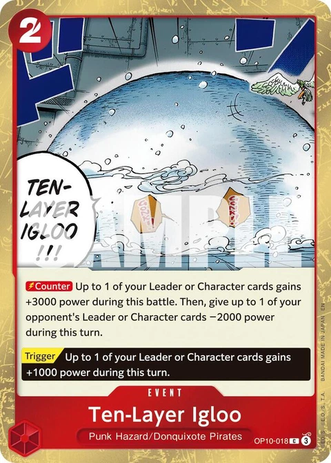 Ten-Layer Igloo (Pirate Foil) - One Piece Card Game card