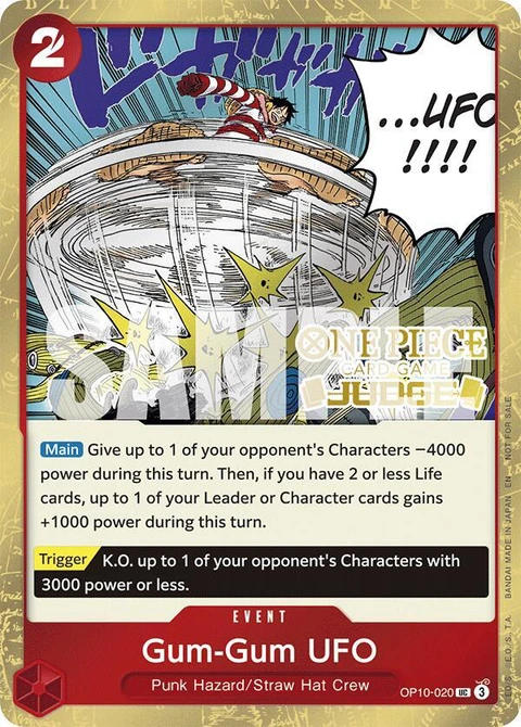 Gum-Gum UFO (Judge Pack Vol. 6) - One Piece Card Game card