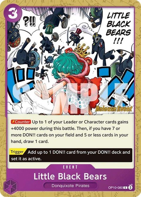 Little Black Bears - One Piece Card Game card