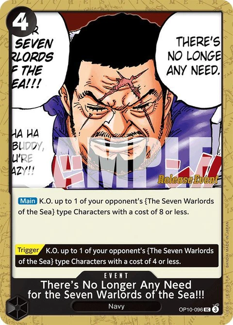 There’s No Longer Any Need for the Seven Warlords of the Sea!!! - One Piece Card Game card