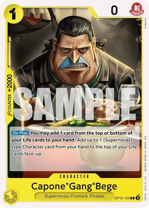 Capone"Gang"Bege - One Piece Card Game card