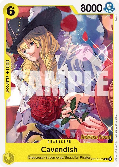 Cavendish - One Piece Card Game card