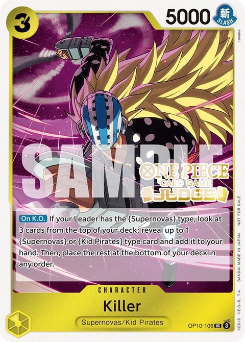 Killer (Judge Pack Vol. 5) - One Piece Card Game card