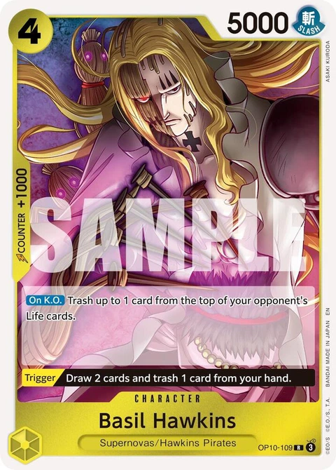 Basil Hawkins (Reprint) - One Piece Card Game card