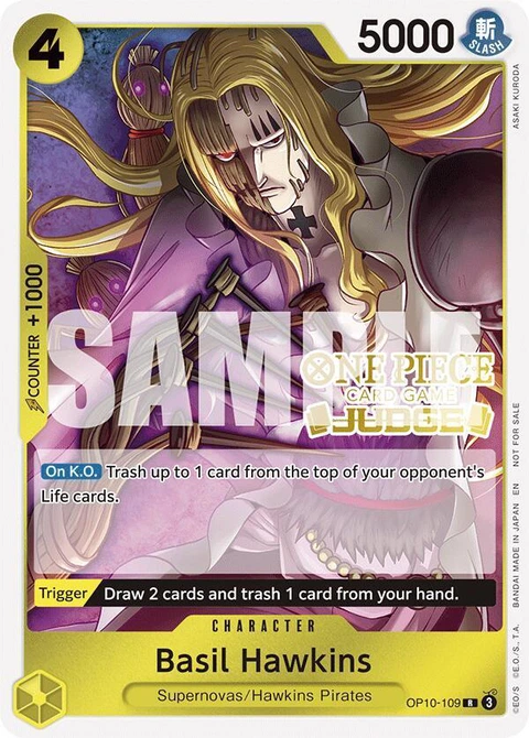 Basil Hawkins (Judge Pack Vol. 6) - One Piece Card Game card