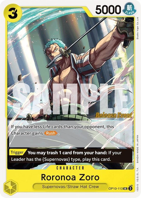 Roronoa Zoro - One Piece Card Game card