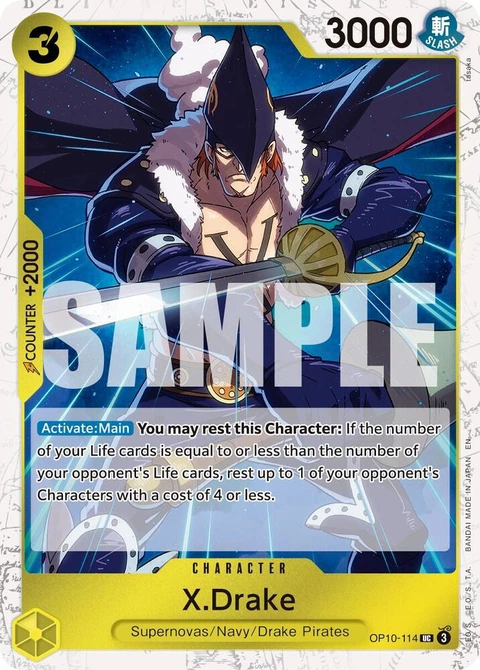 X.Drake (Pirate Foil) - One Piece Card Game card