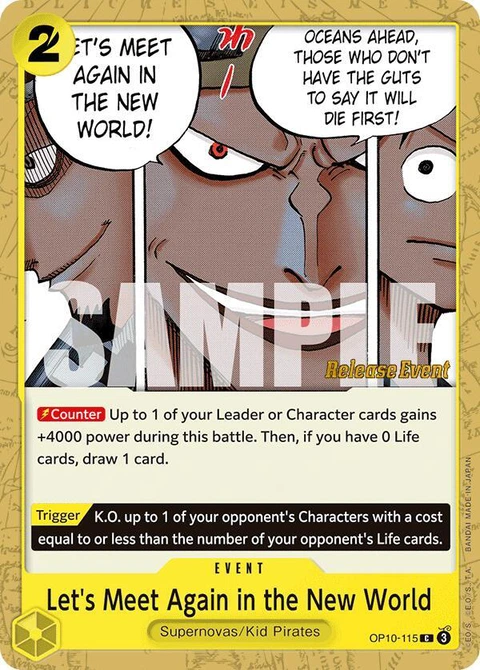 Let's Meet Again in the New World - One Piece Card Game card