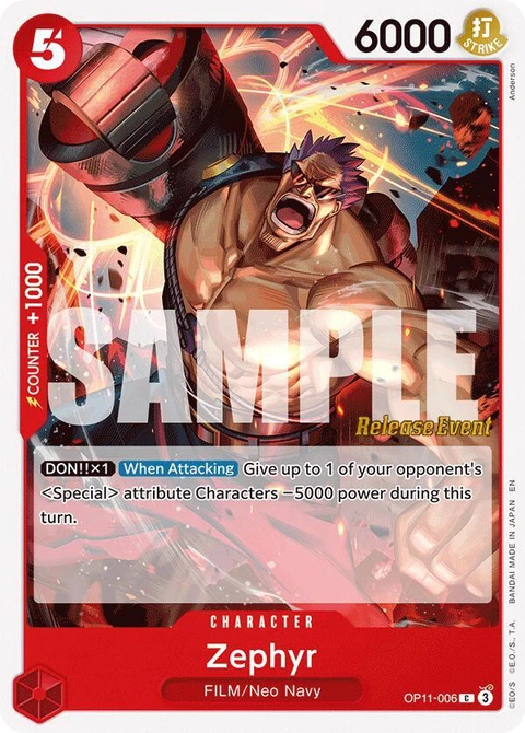 Zephyr - One Piece Card Game card