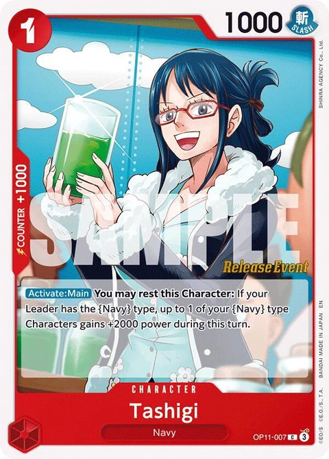 Tashigi - One Piece Card Game card