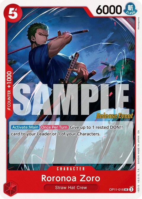 Roronoa Zoro - One Piece Card Game card