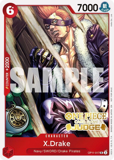 X.Drake (Judge Pack Vol. 7) - One Piece Card Game card