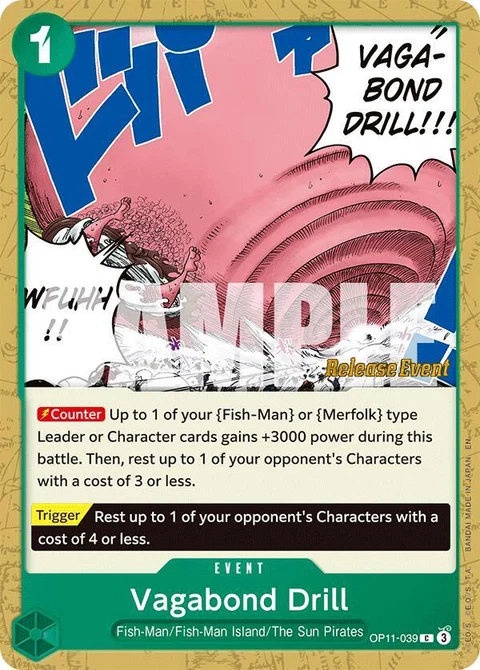 Vagabond Drill - One Piece Card Game card