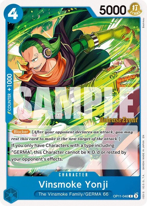Vinsmoke Yonji - One Piece Card Game card