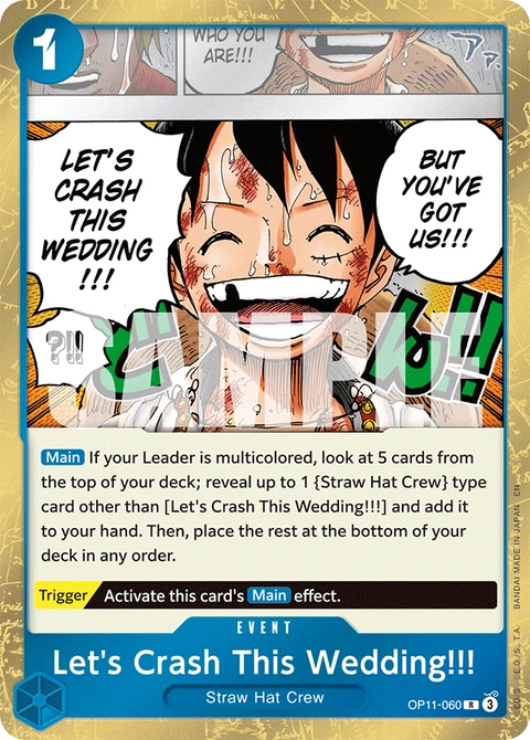 Let's Crash This Wedding!!! (Nami Deck) - One Piece Card Game card