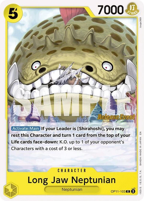 Long-Jaw Neptunian - One Piece Card Game card