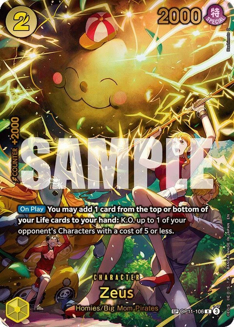 Zeus (SP) - One Piece Card Game card
