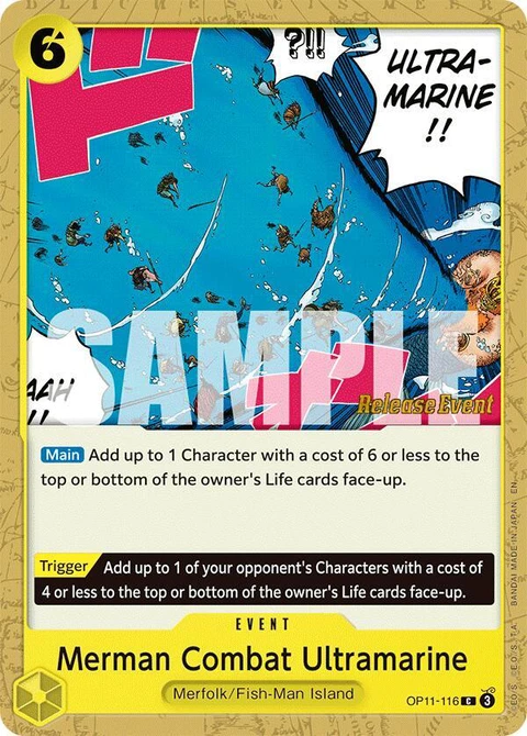 Merman Combat Ultramarine - One Piece Card Game card