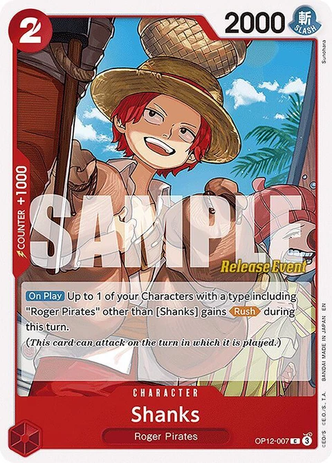 Shanks - One Piece Card Game card