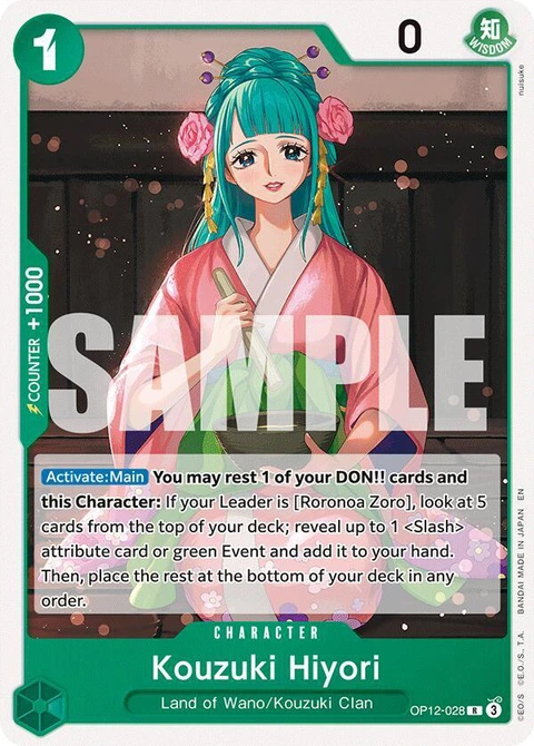 Kouzuki Hiyori - One Piece Card Game card