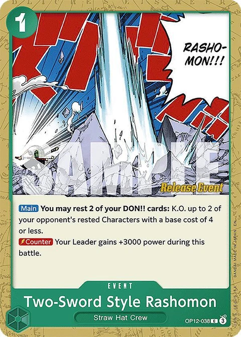 Two-Sword Style Rashomon - One Piece Card Game card