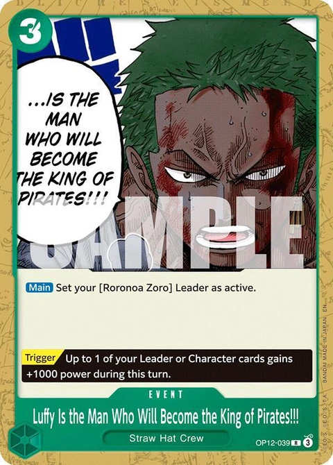 Luffy Is the Man Who Will Become the King of Pirates!!! - One Piece Card Game card