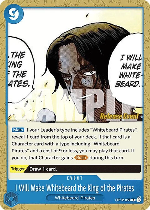 I Will Make Whitebeard the King of the Pirates - One Piece Card Game card