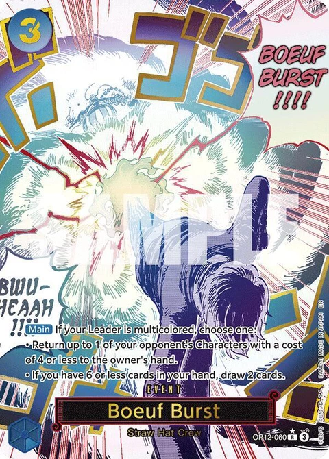 Boeuf Burst (Alternate Art) - One Piece Card Game card