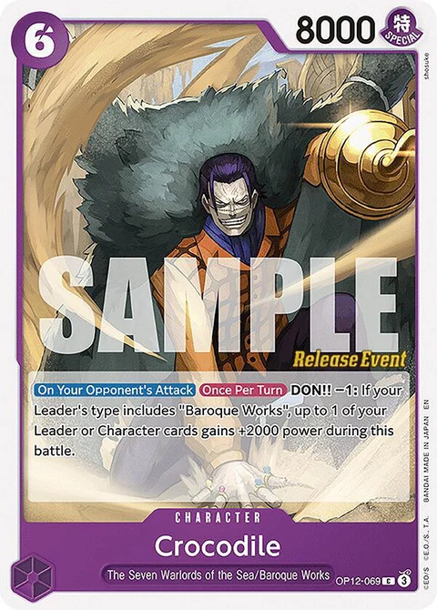 Crocodile - One Piece Card Game card