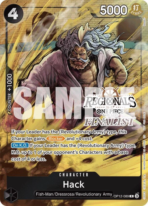 Hack (Regionals Finalist Card Set 26-27) - One Piece Card Game card