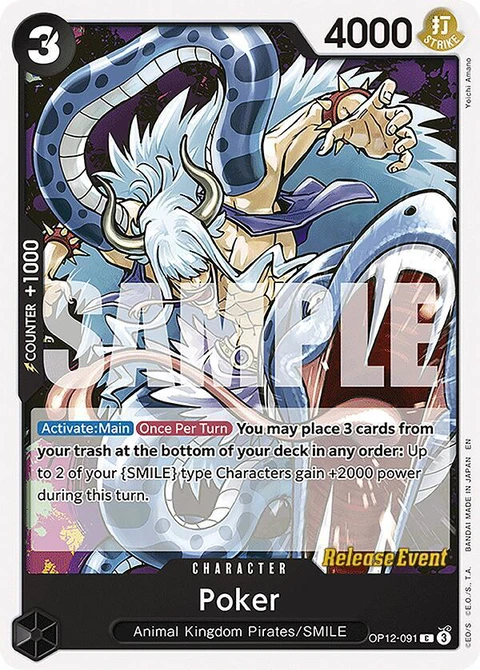 Poker - One Piece Card Game card