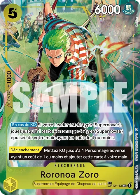 Roronoa Zoro - One Piece Card Game card