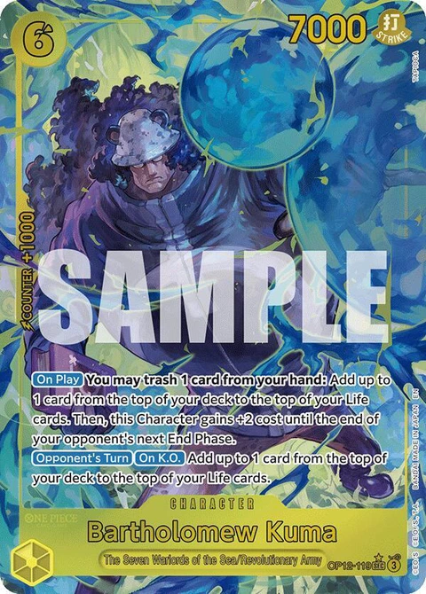 Bartholomew Kuma (Alternate Art) - One Piece Card Game card