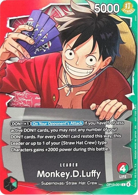 Monkey.D.Luffy (Ichiban Kuji Exclusive) - One Piece Card Game card