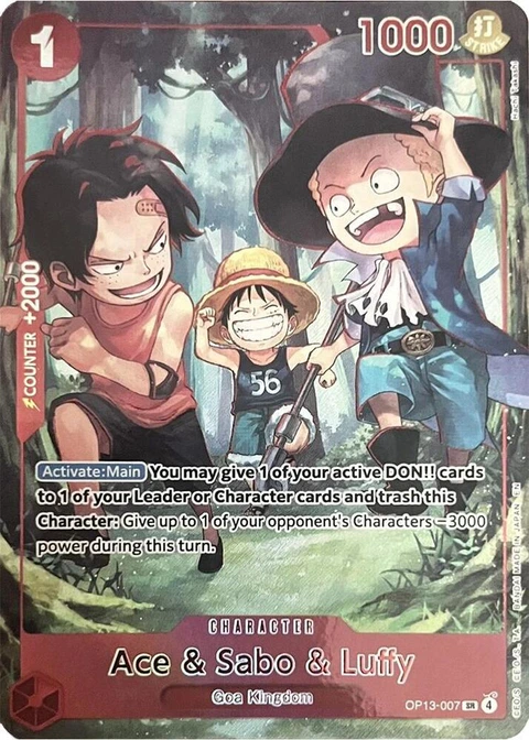 Ace & Sabo & Luffy (English Version 3rd Anniversary Set) - One Piece Card Game card