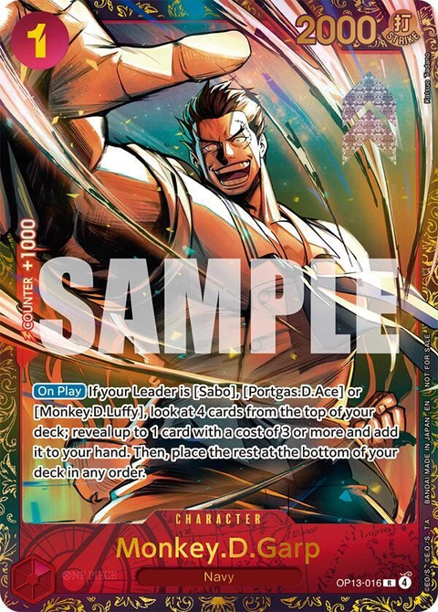 Monkey.D.Garp (Treasure Cup March 2026) - One Piece Card Game card